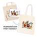 Набір для творчості Rosa Talent екосумка-розмальовка, Funny Birds, 38х42 см (4823098543534)