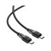 Дата кабель USB-C to USB-C 1.2m 3A silicone braid C10-03 Acefast (6974316283119)
