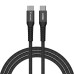 Дата кабель USB-C to USB-C 1.2m Magnetic 100W black Verbatim (31863)
