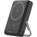 Батарея універсальна Atria 10000mAh, PD/20W, 15W Wireless MagSafe, Black (WPD-W57B)