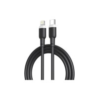 Дата кабель USB-C to Lightning 1.0m 20W liquid silicone NB208A black XO (6920680826810)
