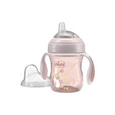 Поїльник-непроливайка Chicco Transition Cup 200 мл. від 4 місяців (рожева) (06911.15)