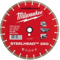 Круг відрізний Milwaukee алмазний Steelhead 350, 350мм, по металу (4932471988)