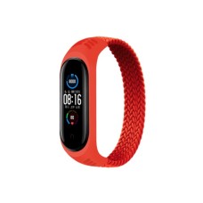 Ремінець до фітнес браслета BeCover Elastic Nylon Style для Xiaomi Mi Smart Band 5/6 (Size M) Red (706155)