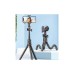 Штатив RTAKO C03 Octopus Extendable Tripod Selfie Stick (with Detachable Phone Holder) Black (6942063212416)