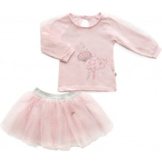 Набір дитячого одягу Tongs з фатиновою спідницєю (4107-74G-pink)
