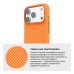 Чохол до мобільного телефона Armorstandart LikeCarbon2 MagCase Apple iPhone 17 Pro Kevlar Orange (ARM88556)