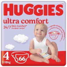 Підгузки Huggies Ultra Comfort 4 ( 7-18 кг) Mega для хлопчиків 66 шт (5029053548777)