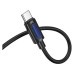 Кабель мультимедійний USB-C to 3.5mm M 1.0m silicone BL20 black BOROFONE (6941991114410)