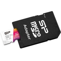 Карта пам'яті Silicon Power 32GB microSD class10 UHS-I A1 V10 Elite COLOR (SP032GBSTHBV1V20SP)
