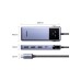 Концентратор Ugreen USB-C 7-in-1 3xUSB + 1xUSB-C + HDMI + RJ45 + PD 100W CM888 gray (45155)