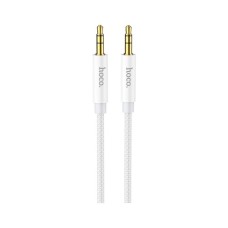 Кабель мультимедійний 3.5mm M to 3.5mm M 1.0m UPA19 AUX Silver HOCO (6931474759870)