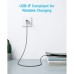 Дата кабель USB 2.0 AM to USB-C 1.8m nylon 322 black Anker (A81H6G11)