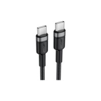 Дата кабель USB-C to USB-C 1.2m 60W black Acefast (6974316285137)