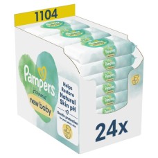 Дитячі вологі серветки Pampers Harmonie New baby 24 пачки х 46 шт (8006540815953)