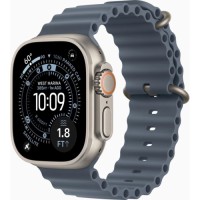 Смарт-годинник Apple Watch Ultra 3 GPS + Cellular 49mm Natural Titanium Case with Anchor Blue Ocean Band (MEWH4QP/A)