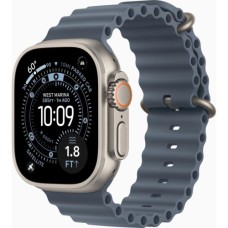Смарт-годинник Apple Watch Ultra 3 GPS + Cellular 49mm Natural Titanium Case with Anchor Blue Ocean Band (MEWH4QP/A)