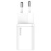 Зарядний пристрій Baseus 1xUSB 25W (USB-C) + Cable Type-C white (TZCCSUP-L02)