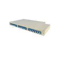 Патч-панель оптична 1U-24 з касетою Crosver (FOB 19/1-332/32-1-24 (black))