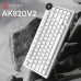 Клавіатура Ajazz AK820 V2 White Peach Switch Wireless/Bluetooth/USB UA White (AK820-V2-WP-S-W)