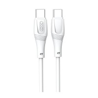 Дата кабель USB-C to USB-C 1.0m 60W High Elastic Zeus XO (NBQ239B_White)