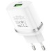Зарядний пристрій HOCO C12Q Smart QC3.0 charger White (6931474716262)