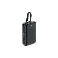 Батарея універсальна Acefast 20000mAh 22,5W PD, QC/3.0 USB-A+USB-C In/Out,build-in cable M14 Black (6974316283966)