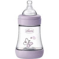 Пляшечка для годування Chicco Perfect 5 із силіконовою соскою 0+ місяців 150 мл Рожева (20211.12.40)