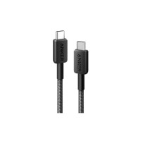 Дата кабель USB-C to USB-C 0.9m 322 Black Anker (A81F5G11)