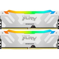Модуль пам'яті для комп'ютера DDR5 32GB (2x16GB) 7600 MHz Renegade RGB White XMP Kingston Fury (ex.HyperX) (KF576C38RWAK2-32)