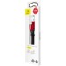 Дата кабель USB 2.0 AM to Lightning 0.23m 2A black/red Baseus (CALMBJ-B91)