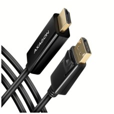Кабель мультимедійний DisplayPort M to HDMI M 1.8m 4K30Hz black AXAGON (RVD-HI14C2)