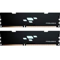 Модуль пам'яті для комп'ютера DDR4 16GB (2x8GB) 3200 MHz Black Prologix (PRO16GB3200B4K)