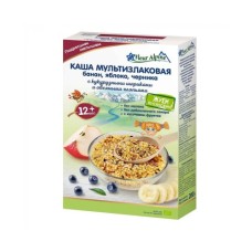 Дитяча каша Fleur Alpine безмолочна мультизлакова банан-яблуко-чорниця 200 г (9010004508182)