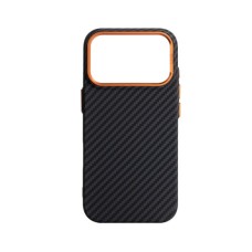 Чохол до мобільного телефона Armorstandart LikeCarbon2 SE MagCase Apple iPhone 17 Pro Black Orange (ARM89161)