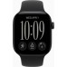 Смарт-годинник Apple Watch Series 12 GPS 42mm Black Aluminium Case with Black Sport Band - S/M (MJEA4RK/A)