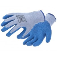 Захисні рукавиці Hoegert DILL HT5K752-10 з латексним покриттям світло-сірі, 10 (HT5K752-10)