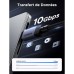Дата кабель USB-C to USB-C 2.0m 240W 10Gbps braided black Ugreen (95619)