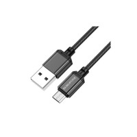 Дата кабель USB 2.0 AM to Micro 5P 1.0m black BOROFONE (6974443389029)