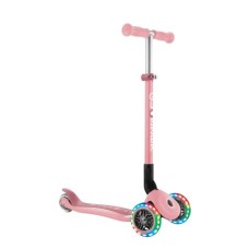 Самокат Globber Primo Foldable Lights колеса з підсвіткою до 50 кг 3+ Пастельно-рожевий (432-211-3)