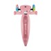 Самокат Globber Primo Foldable Lights колеса з підсвіткою до 50 кг 3+ Пастельно-рожевий (432-211-3)