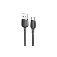 Дата кабель USB 2.0 AM to USB-C 100W black BOROFONE (6941991103179)