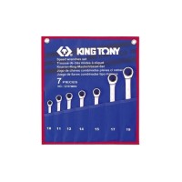 Ключ KING TONY комбінований з тріскачкою 7 шт., 10-19 мм (12107MRN)
