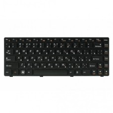 Клавіатура ноутбука PowerPlant Lenovo IdeaPad G480 черный, черный фрейм (KB311880)