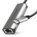 Перехідник USB-C to RJ45 Ethernet 2500Mbps gray AXAGON (ADE-25RC)