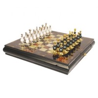 Настільна гра Voltronic Шахи, коричнева дошка з малюнком (DM-BJ-078)