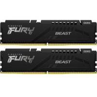 Модуль пам'яті для комп'ютера DDR5 32GB (2x16GB) 6800 MHz Beast Black Kingston Fury (ex.HyperX) (KF568C34BBK2-32)