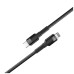 Дата кабель ColorWay USB-C to Lightning 0.3m 3А black (CW-CBPDCL054-BK)
