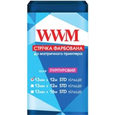 Стрічка до принтерів 13мм х 12м STD к. Purple WWM (R13.12SP)