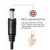 Кабель живлення USB to DC 5.5x2.5mm 12V 1.0m black ColorWay (CW-CBUD067-BK)